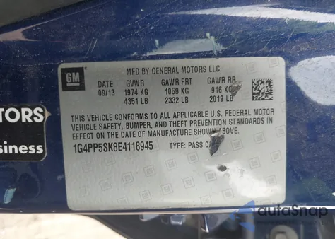 2014 Buick Verano из США, поврежденный, VIN 1G4PP5SK8E4118945